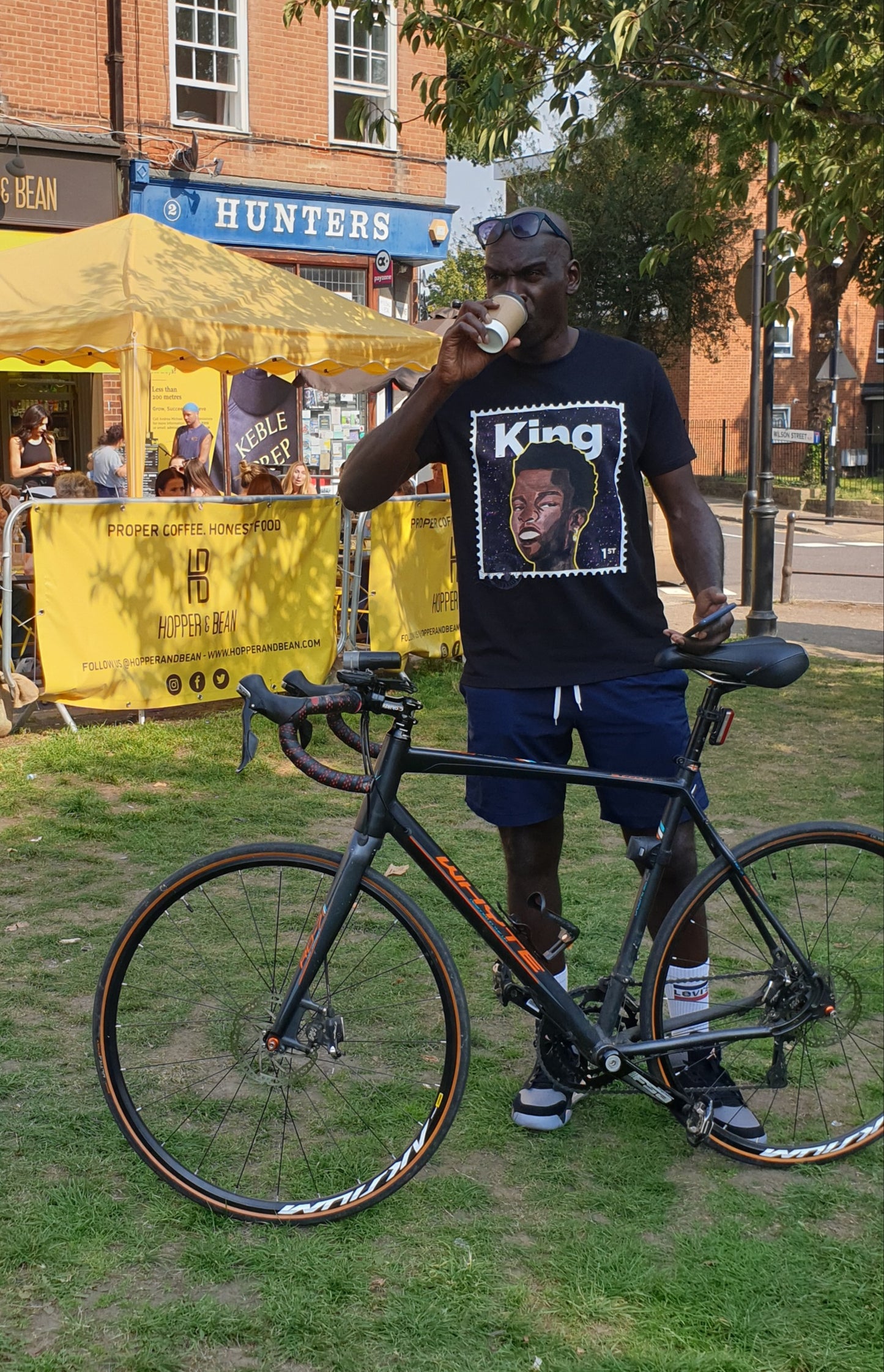 "King" Organic Cotton T-Shirt - Black