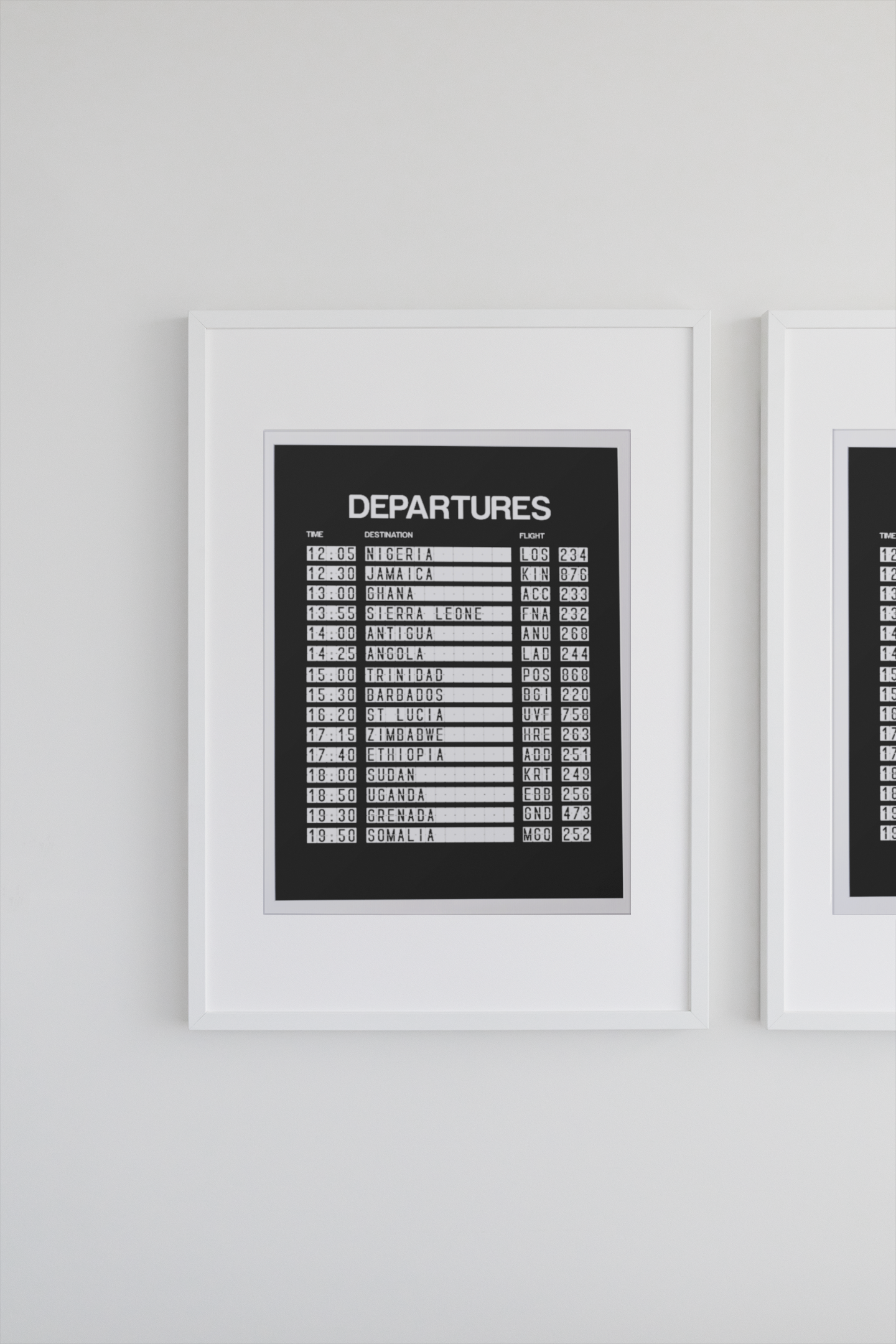 Departures - 15 Nations Poster