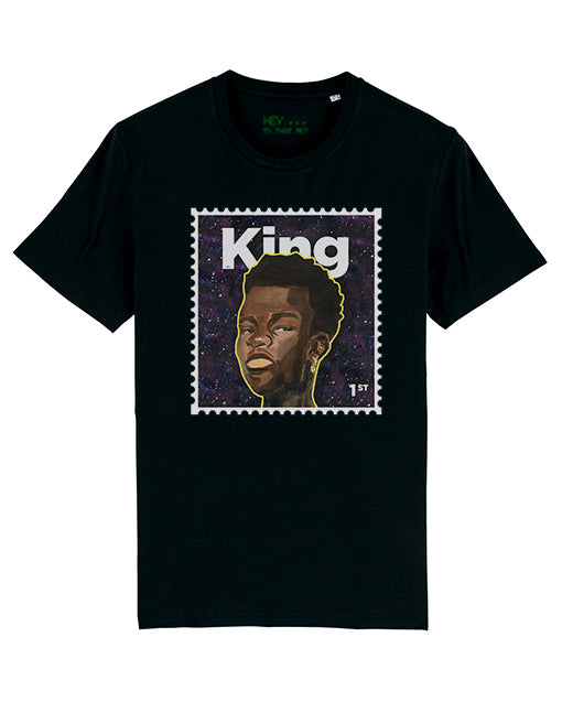 "King" Organic Cotton T-Shirt - Black