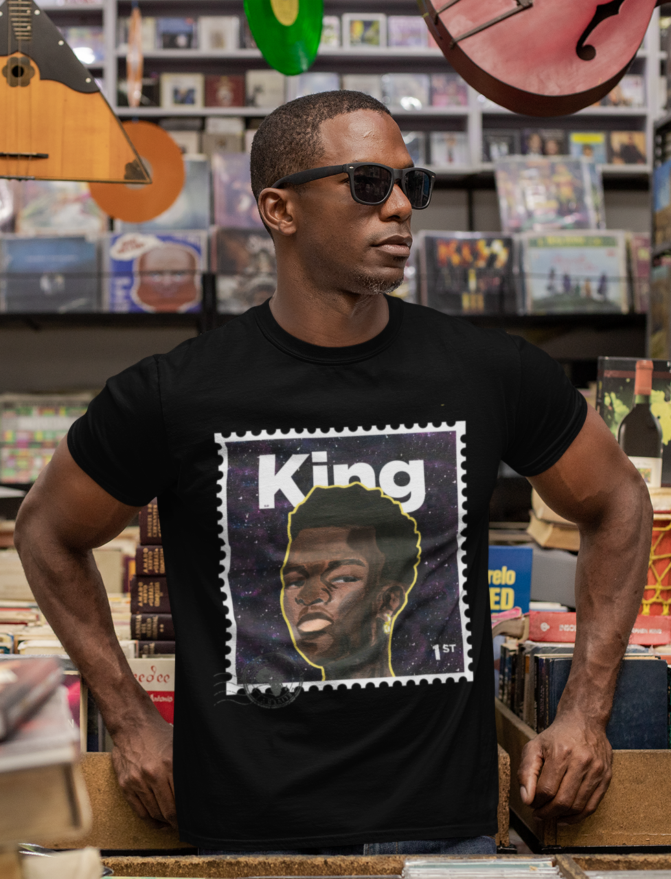 "King" Organic Cotton T-Shirt - Black