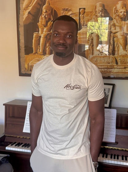 Afri-Can® Minimalist T-Shirt: Off-White