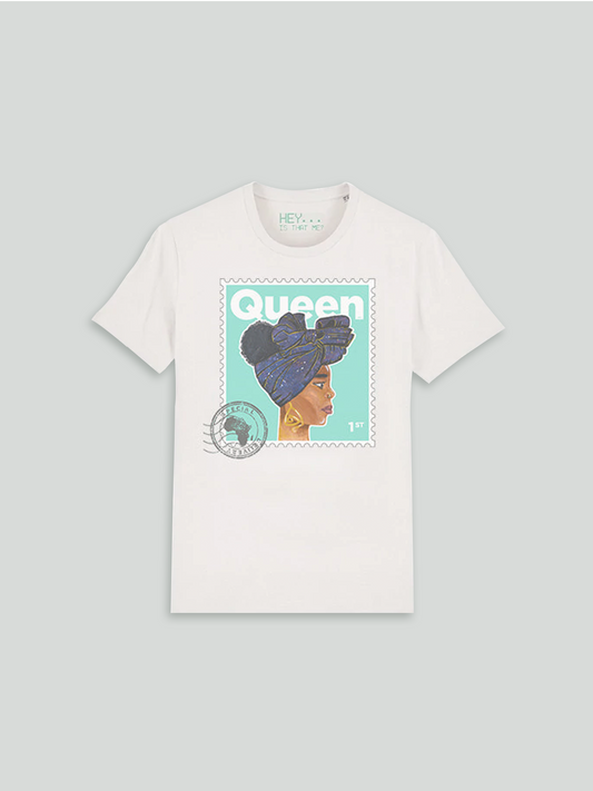 Queen T-Shirt - White / Mint