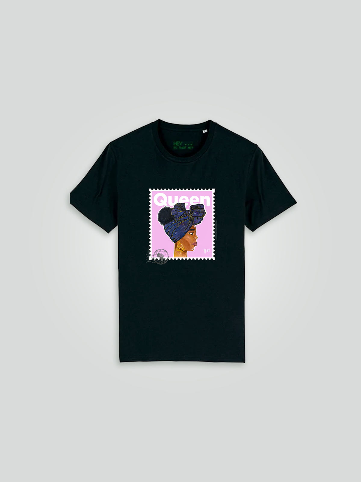 "Queen" T-Shirt - Baby Pink/Black