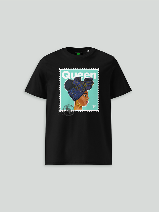 Queen T-Shirt - Black/Mint