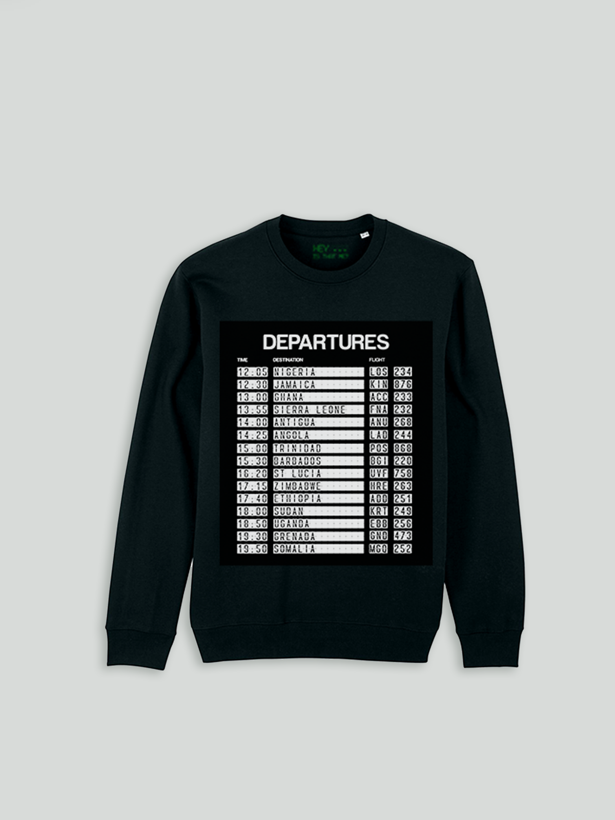 Departures - 15 Nations Sweatshirt  - Black