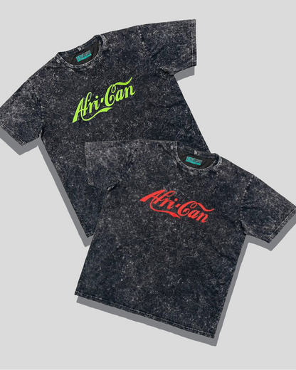 Textured African T-shirts in Pan African colours