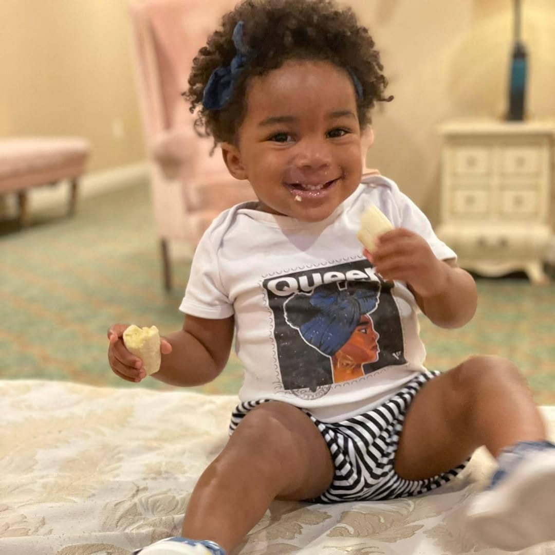 Queen Baby Bodysuit - White / Galaxy