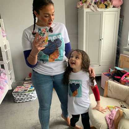 Queen T-Shirt - White / Mint