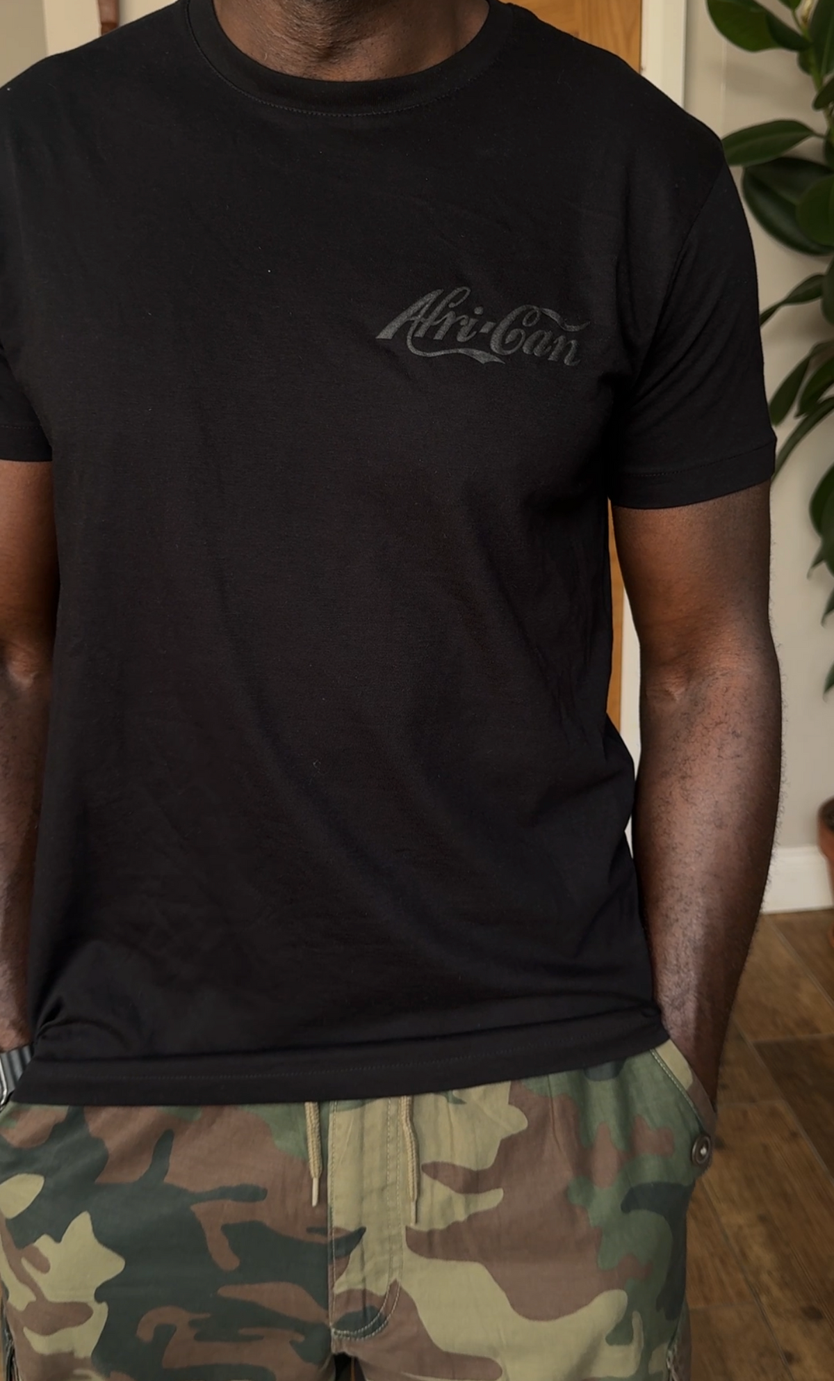 Afri-Can® Minimalist T-Shirt: All-Black