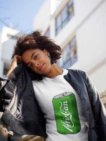 Afri-Can (Soda) Organic Cotton T-Shirt - White