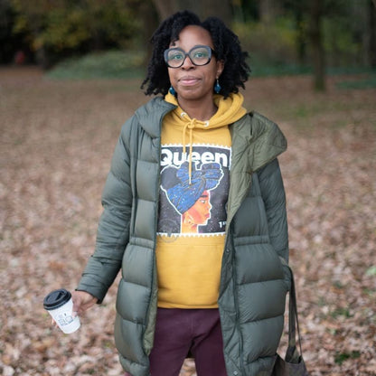 "Queen" Organic Cotton Hoodie - Mustard