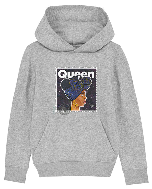 children's grey queen hoodie