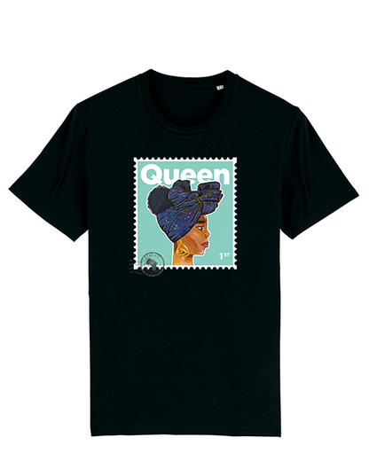 Queen Junior T-Shirt -Black / Mint