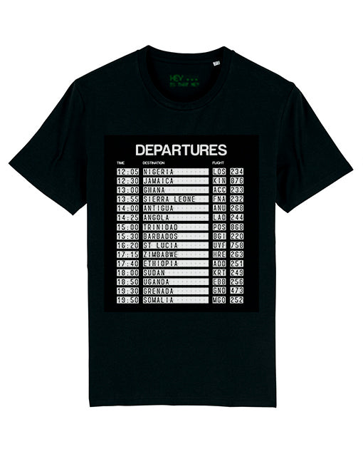 Departures 15 Nations t-shirt, with 15 African countries