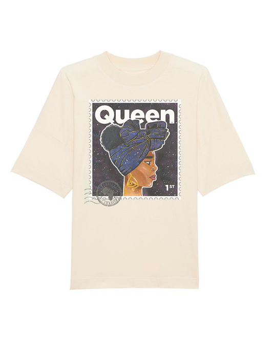 "Queen" Oversized T-Shirt - Off-White