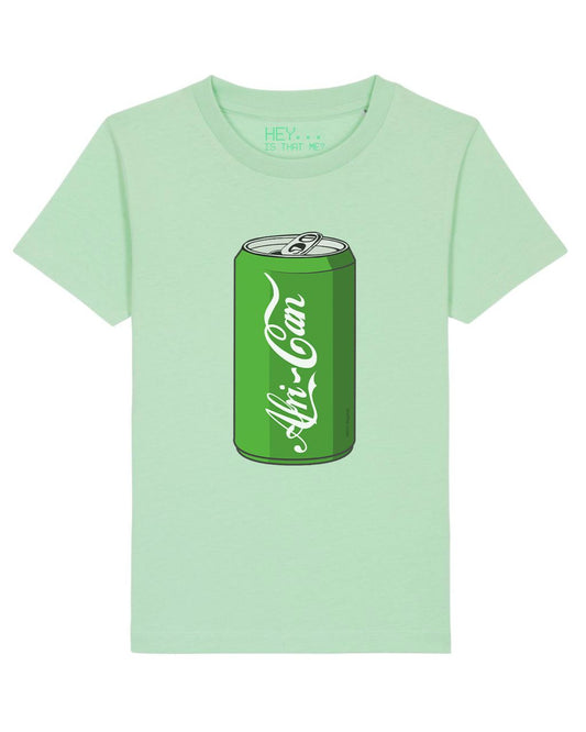 "Afri-Can" (Soda) T-Shirt - Pale Green - Size XL.