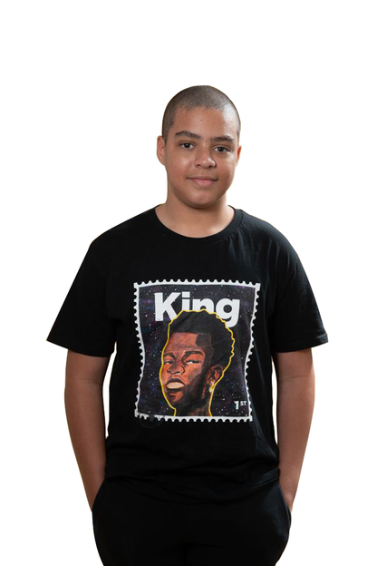 King Junior T-Shirt - Black/Galaxy